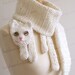 Digital PDF Crochet Pattern for Cat Cuddler Scarf - DIY Fashion Tutorial - Instant Download