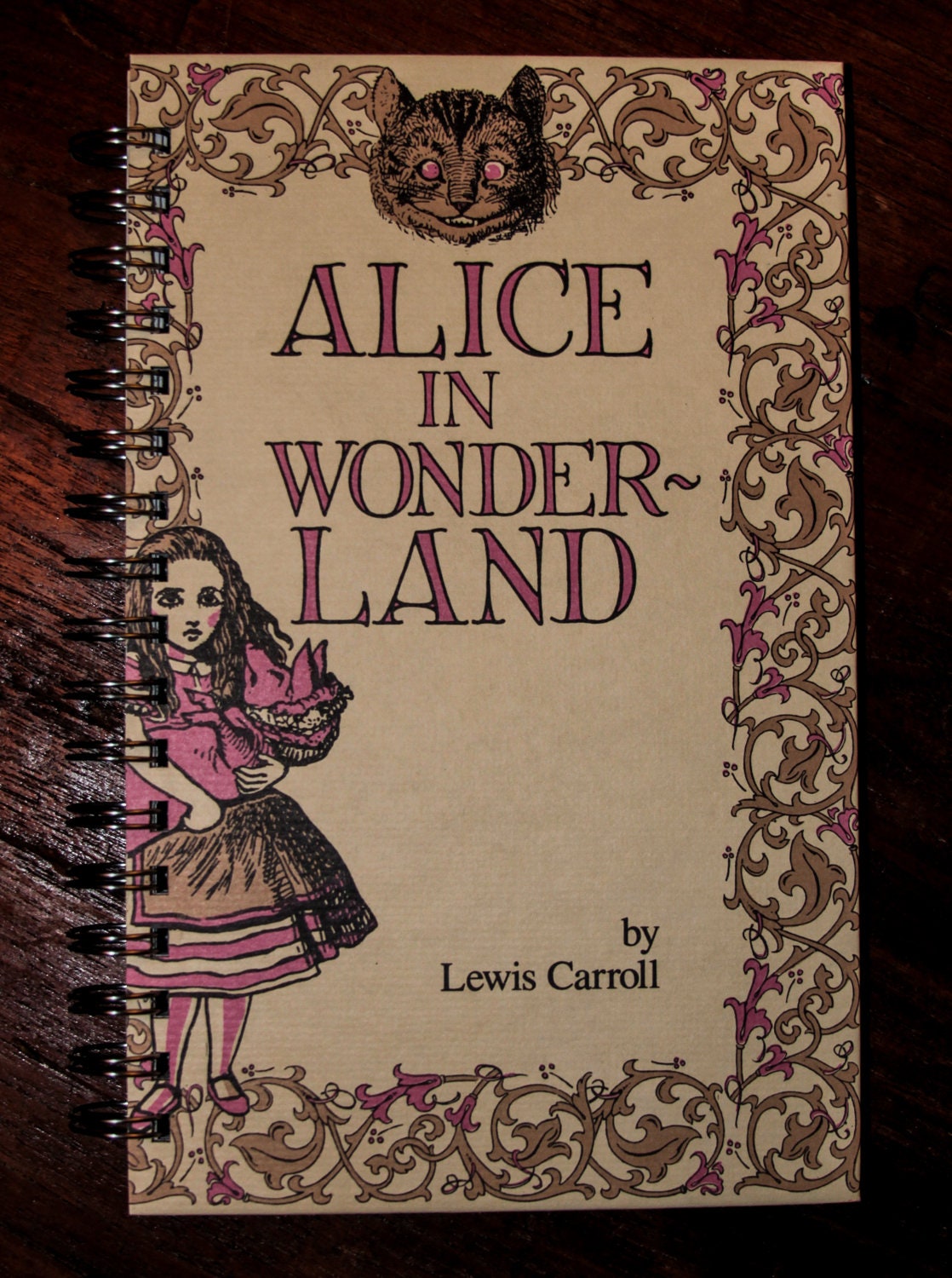Alice In Wonderland Reclaimed Journal