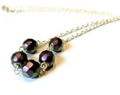 Little Black Dress Necklace -- Beaded Chain Necklace