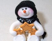 My three stars: Snowman ornament