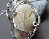 Acadia Sea Stone Necklace in Silver
