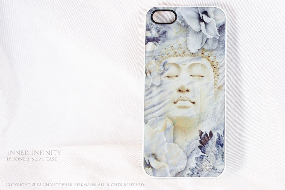 Buddha iPhone 5 case - blue and white - Inner Infinity - SLIM style case for iPhone 5