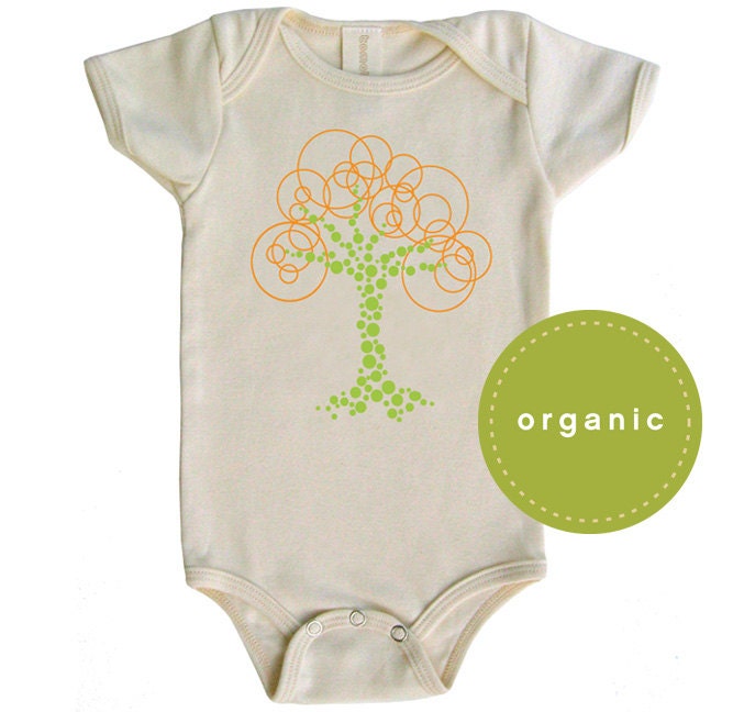 Tree Organic Baby Onesie Natural (sale)