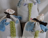 Raggedy Elephant Faces, lavender stuffed closet hangers