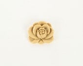 Large Butterscotch Rose Brooch