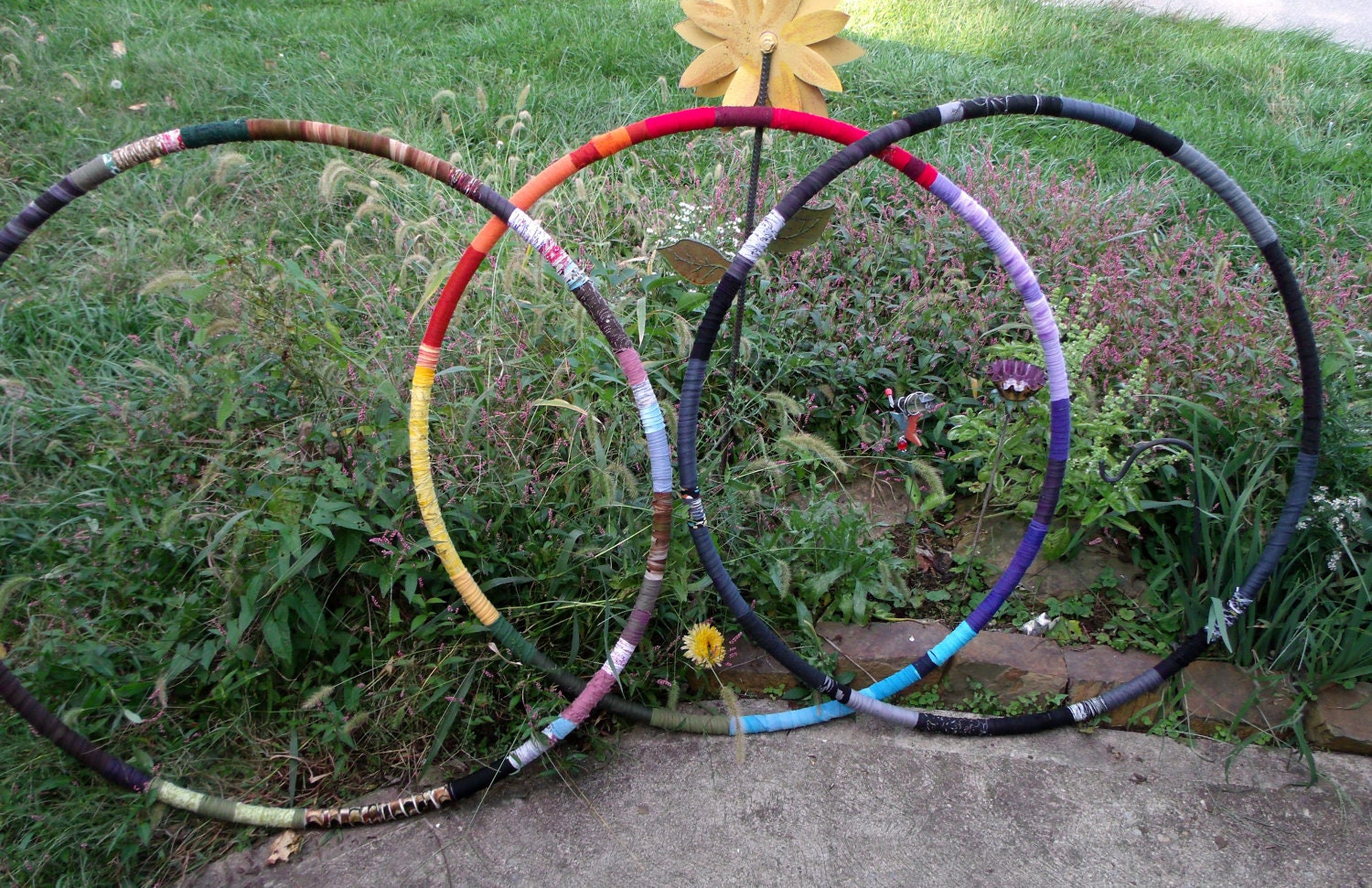 Hula Hoop - Workout Hoop - CUSTOM LARGE Weighted Fabric Wrapped Hula Hoop ... Choose Your Colors