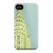 iPhone case for iPhone 4 and 4s - NYC, New York City Photograph, Chrysler Building, Art Deco, Blue, Gold, Pastel - Top of the City
