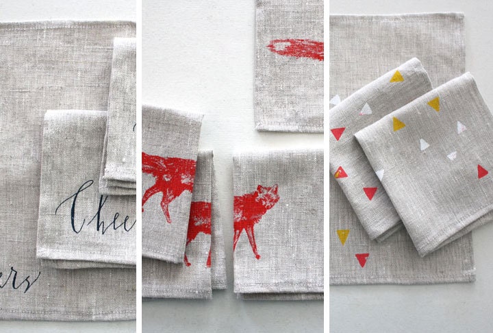 cocktail napkins, set of 4