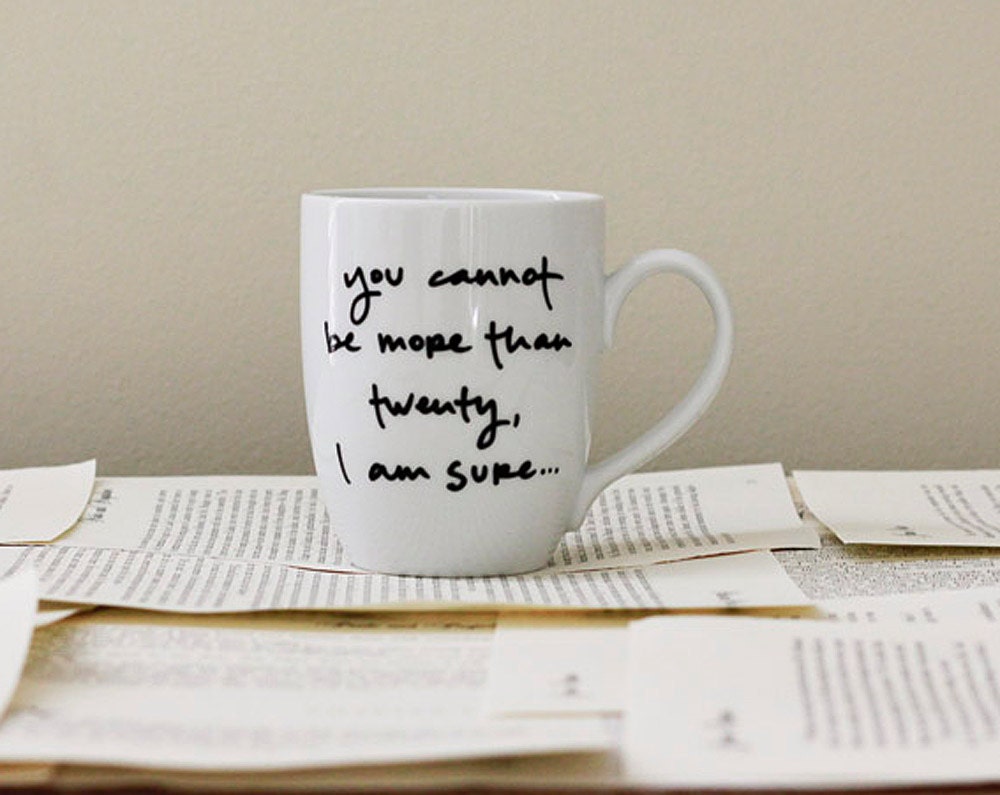 Conceal Your Age- Pride and Prejudice Mug