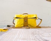 The Paperback - Mini - in yellow waxed canvas