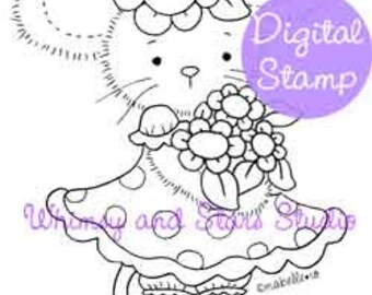 Digital Stamp: Lucy's Flowers