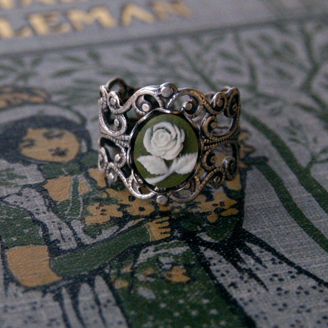 Green Rose Ring