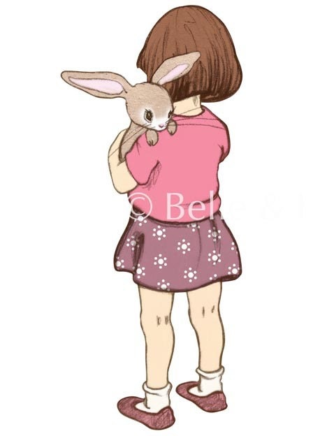 Large Belle Hugs Boo Wall Sticker