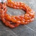 DESTASH CARNELIAN Organic Oval Shape Bead Strand 14 inches