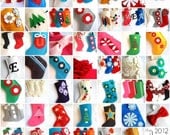 reserved for rachael. modern felt Christmas stocking