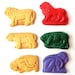 Kids' ANIMAL CRACKER CRAYONS - Birthday Party Pack of 20 Favors - Monkeys, Lions, Elephants & Bears -Red, Yellow, Pink, Green, Orange, Etc