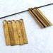 LAST Set - Vintage Brass Stick Charms (20X) (M876)