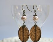 Vintage Inspired Root Beer Float Earrings