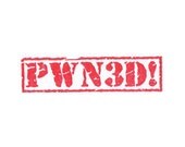 PWN3D gamer rubber stamp