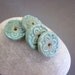 Rustic Porcelain Disk Beads
