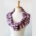 Sample SALE - Knit Shoulder Wrap / Cowl - Purple Lilac Ivory