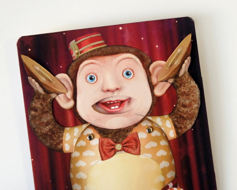 KOKO the Toy Monkey Pop Up Card