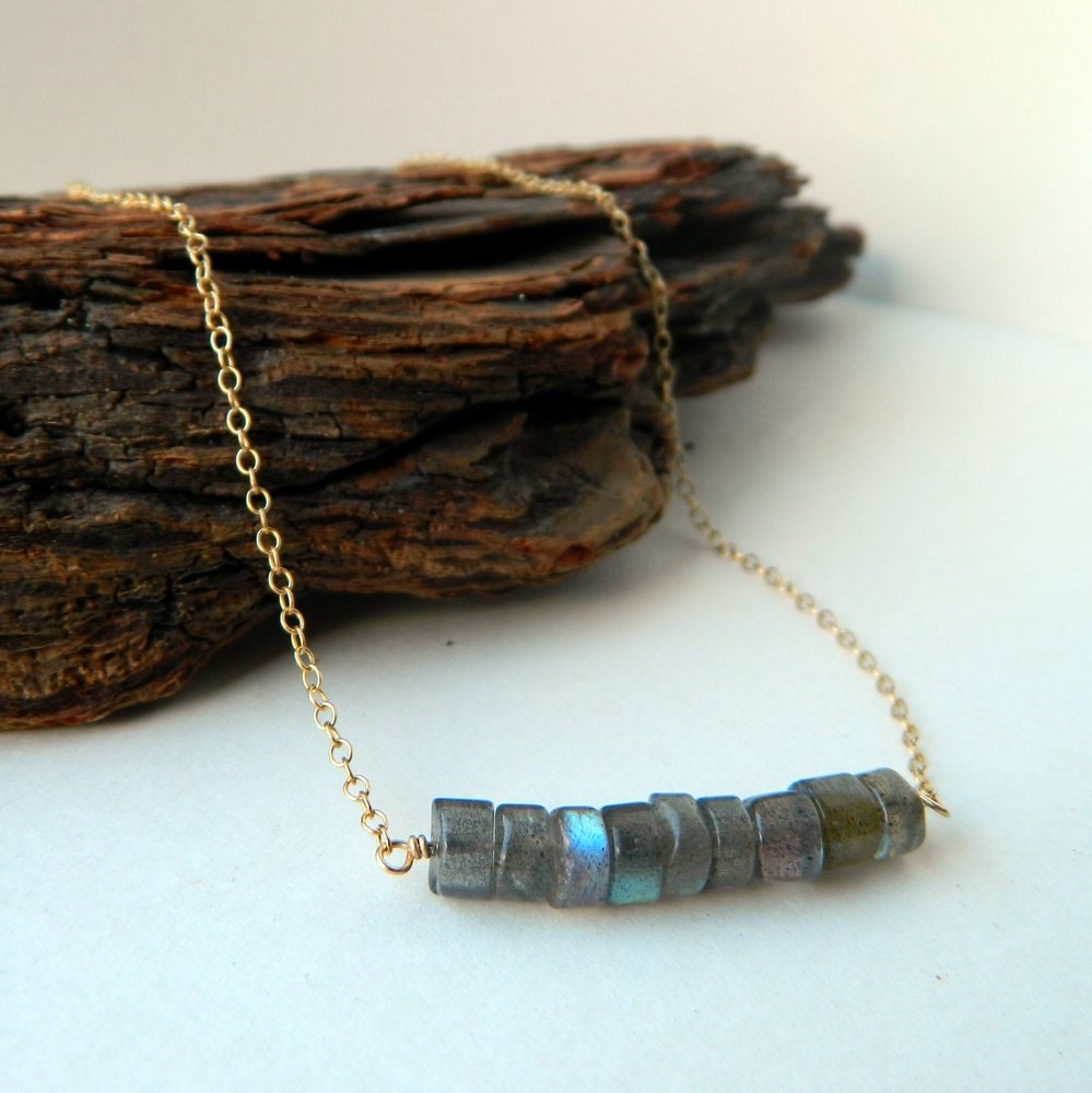 Labradorite Line-Up Necklace