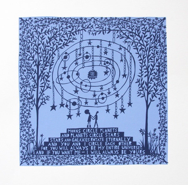 You are my Universe Screenprint