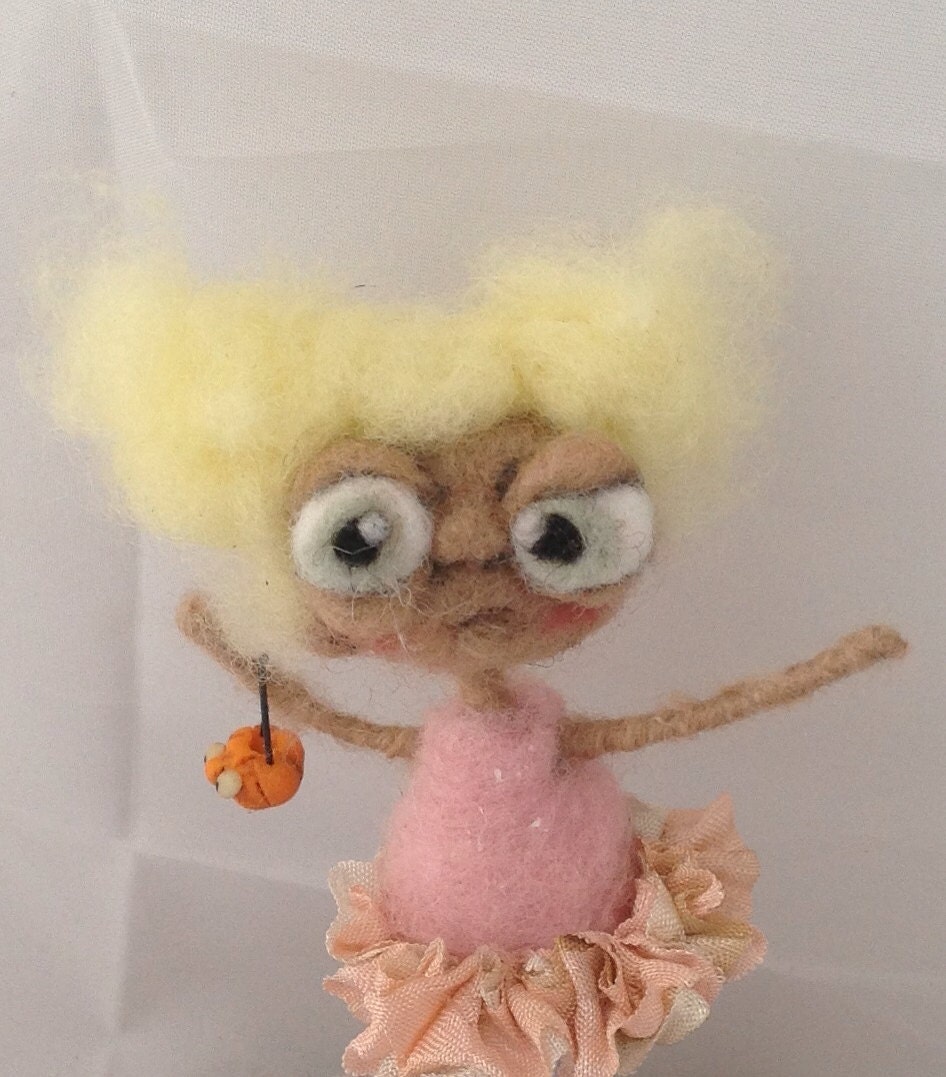 Little ballerina trick or treater  ooak art doll