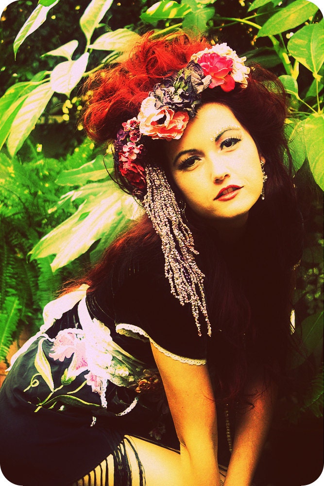 Romantic Lavendars Woodland PRINCESS FLORAL CROWN Ooak