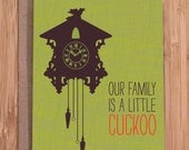 funny birthday card / cuckoo clock