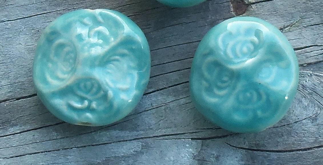 Turquoise Rose Bead