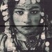 Arab.Music Sheet,Gift .Repurposed. Prints .Vintage Woman/Tunisian/Algerian Photo /Paper/Ephemera.freebie,ethnic.exotic.headdress.eco