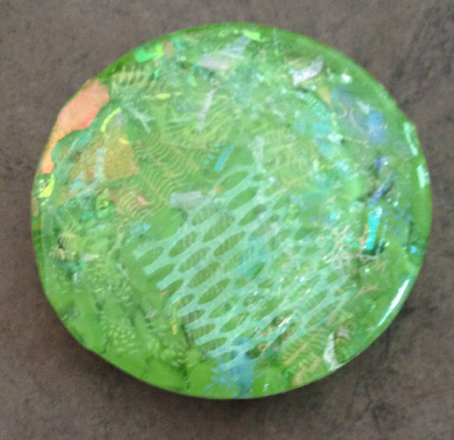 Glass Paperweight - Chartreuse Dreams