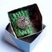 Knitted Ring with Gold Decorative Button
