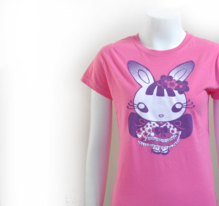 Kawaii wa goth bunny tee