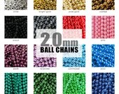 BALL CHAINS. 50 2.0mm Colored Ball Chains. Fits All Aanraku Bails. Choose Your Mix of Colors. Annie Howes