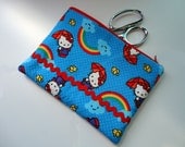 medium zipper pouch blue hello kitty umbrella