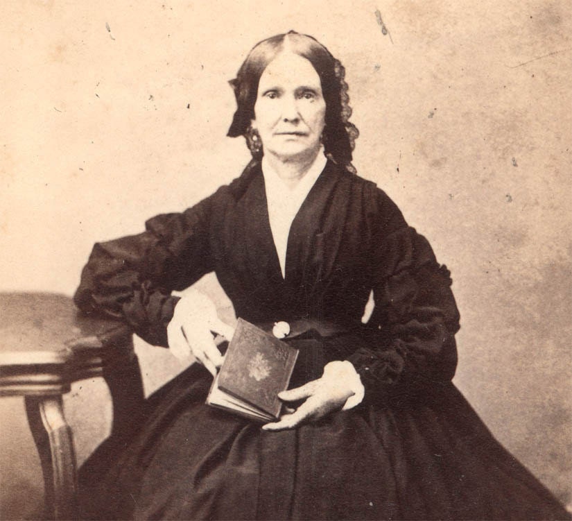 Vintage photo CDV Lady Graves Worcester MA Holding Book in Hand