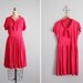 1950s vintage folly red sailor dress