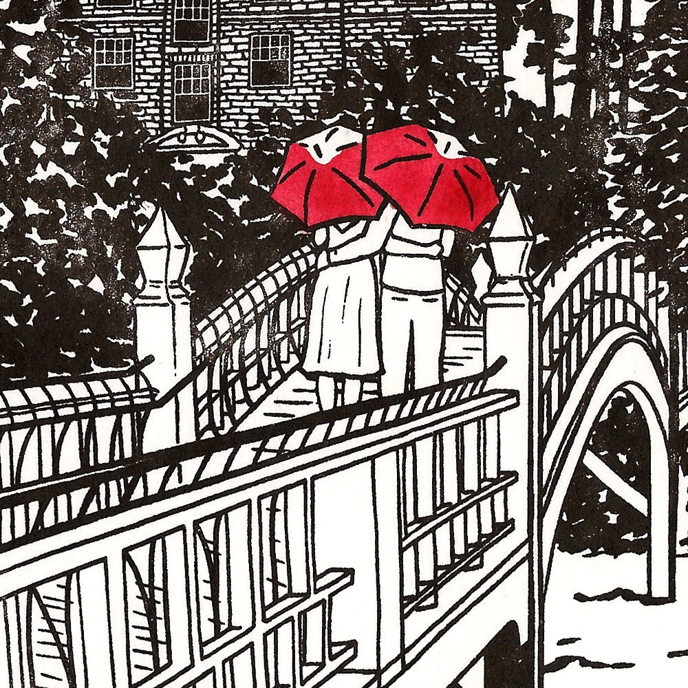 William and Mary Love gocco art print