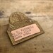 Lovely vintage metal name badge great for jewelry altered art or collection Free Shipping