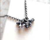 Simplicity Melted Sterling Silver Necklace. Ready to Ship
