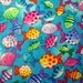 Fish Bowl Cotton Fabric 1/2 yard units - Sewing Quilting - Destash Ocean Sea Tropical Fish Aquarium timeless treasures 2005