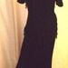 SL Fashions Vintage Navy Blue Maxi Dress Holidays Evening & Cruise Wear Size 10