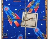 Pez Spaceman Pair of Reversible Cloth Lunch Napkins