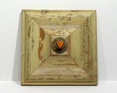 Modern Love - Mixed Media  Vintage Wood  Collage - Celebratory - Romantic Love Keepsake - Wall Art