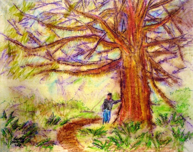 Scurvy Ridge Trail 16x20 original acrylic painting on canvas