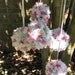 Baby crib mobile with kimono silk fabric - 5 silk balls
