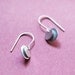 bellissima - brushed silver coin earrings